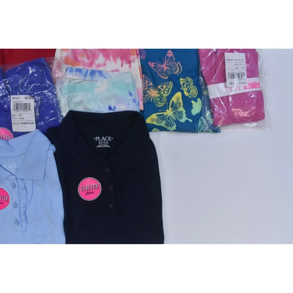 The Childrens Place Lot Of 12 Girls Size Large 10/12 Mixed Season Tops Bottoms